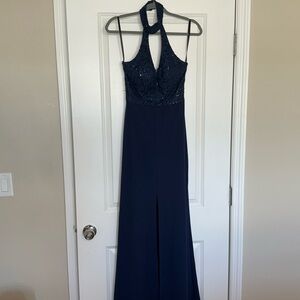 Navy Blue Gown